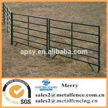 cheap metal livestock animal farm fence rails holding yards ranch fence panels